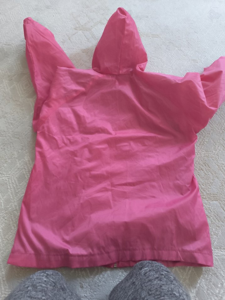 Bayan pembe Fermuarlı Yağmurluk - Görsel 5