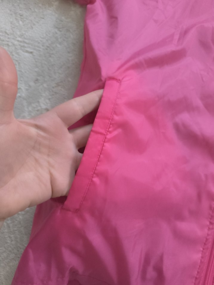 Bayan pembe Fermuarlı Yağmurluk - Görsel 2