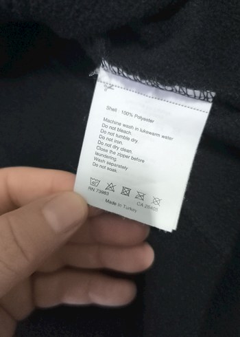 Bayan Siyah Fermuarlı Yarım Balıkçı Yaka Sweatshirt - Görsel 6