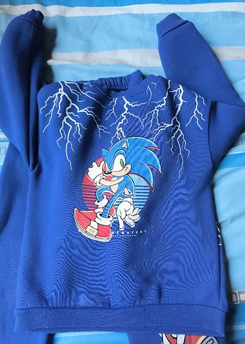 Mavi Baskılı Erkek Çocuk Eşofman Takımı - Görsel 4