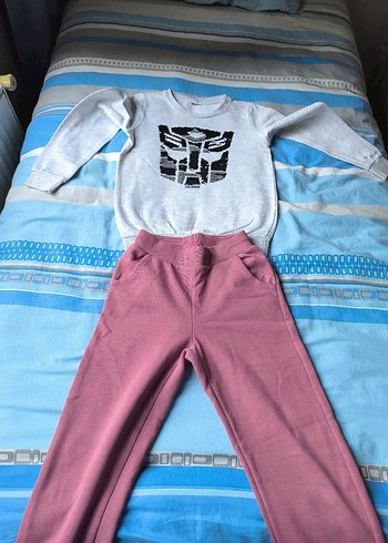 Mavi Baskılı Erkek Çocuk Eşofman Takımı - Görsel 11