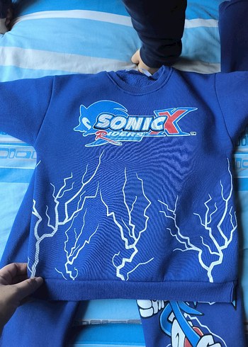 Mavi Baskılı Erkek Çocuk Eşofman Takımı - Görsel 5