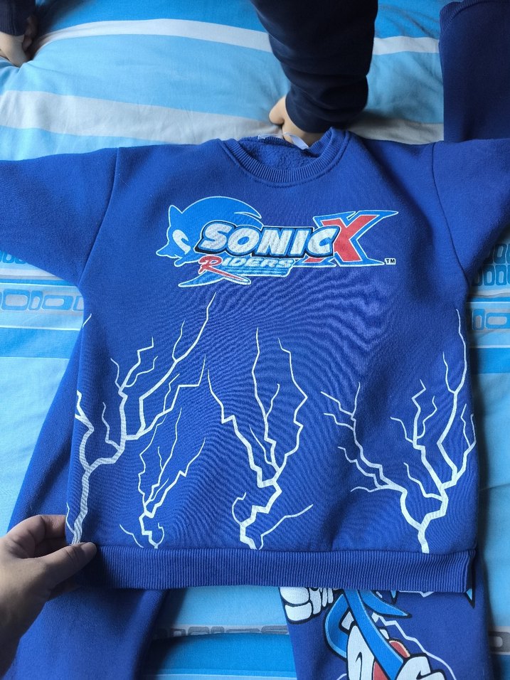 Mavi Baskılı Erkek Çocuk Eşofman Takımı - Görsel 5