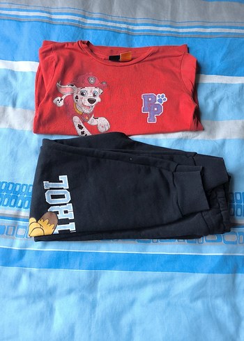 Sarı Baskılı Erkek Çocuk Eşofman Takımı - Görsel 9