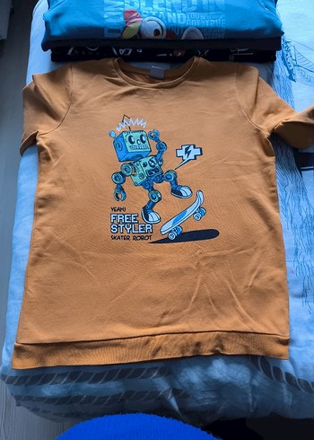 Gri Baskılı Kapüşonsuz Erkek Tişört - Görsel 4