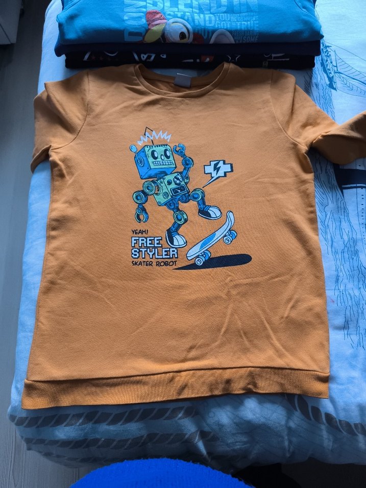 Gri Baskılı Kapüşonsuz Erkek Tişört - Görsel 4