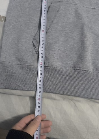 Gri Kapüşonlu Erkek Sweatshirt - Görsel 4