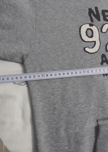 Gri Kapüşonlu Erkek Sweatshirt - Görsel 3