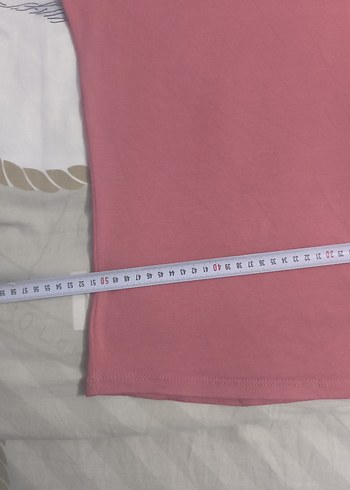 Dantel Detaylı Pembe Kadın Tişört - Görsel 3