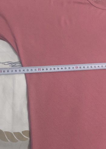 Dantel Detaylı Pembe Kadın Tişört - Görsel 5