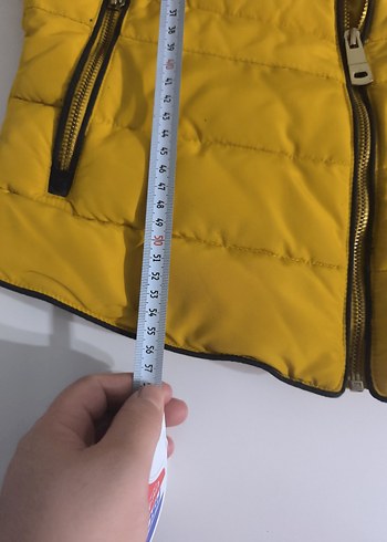 Kadın Sarı Kürk Detaylı Kışlık Mont - Görsel 6