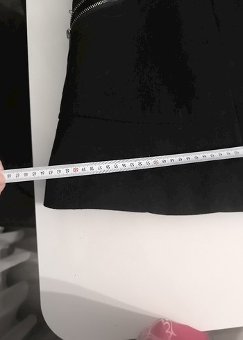 Siyah Fermuarlı Midi Kaban - Görsel 4