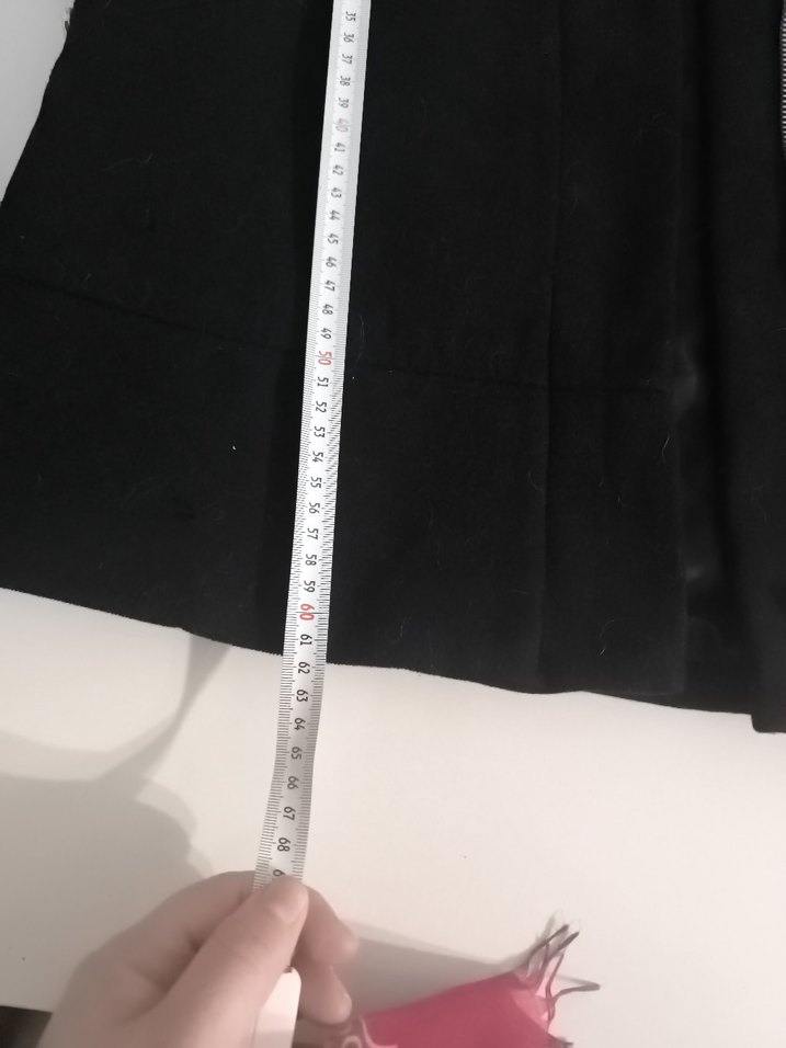 Siyah Fermuarlı Midi  Kaban - Görsel 5