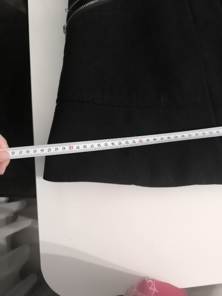 Siyah Fermuarlı Midi  Kaban - Görsel 4