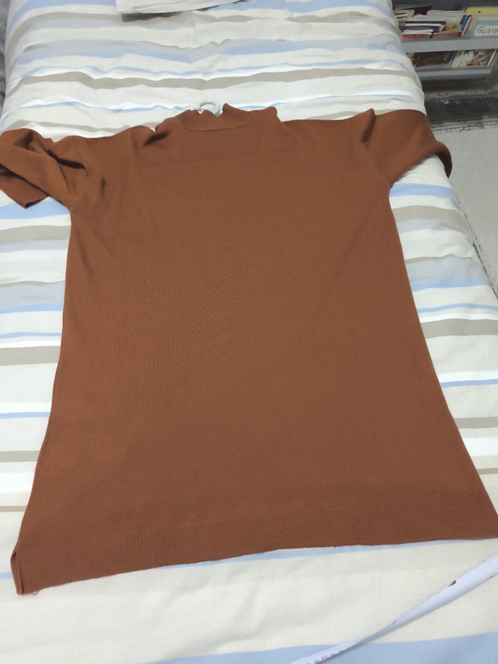 Kahverengi uzun Kollu Kadın Triko - Görsel 5
