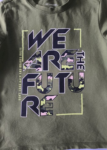 Erkek Çocuk Haki Uzun Kollu Sweatshirt - Görsel 2