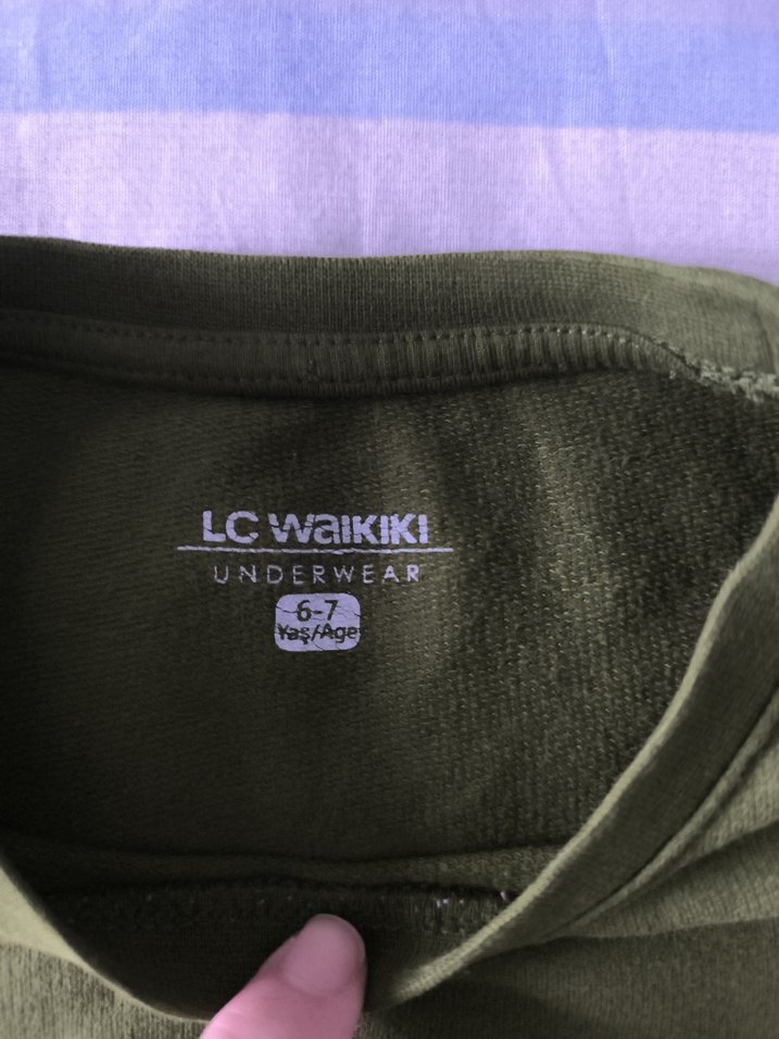 Erkek Çocuk Haki Uzun Kollu Sweatshirt - Görsel 3