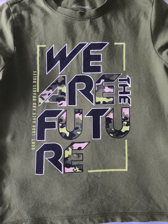 Erkek Çocuk Haki Uzun Kollu Sweatshirt - Görsel 2