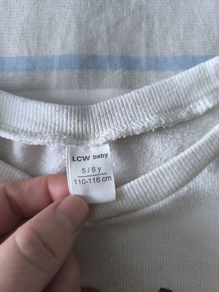 Beyaz Baskılı Erkek Çocuk Sweatshirt - Görsel 4