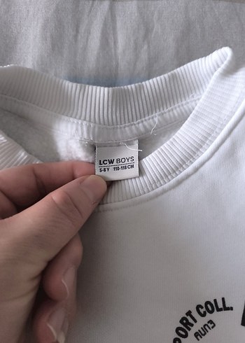 Çoçuk Beyaz Baskılı Kısa Kollu Sweatshirt - Görsel 8