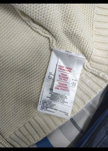 Bebek Beyaz Kapüşonlu Triko Hırka - Görsel 7