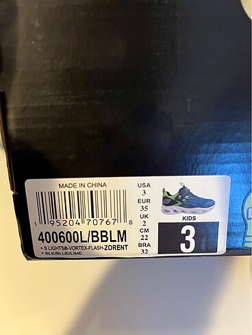 35 Beden Skechers ışıklı spor ayakkabı