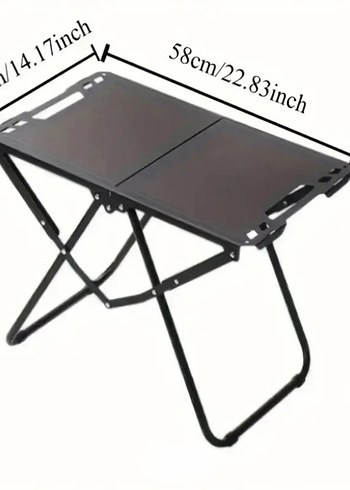 Katlanabilir Siyah Kamp Masası - Görsel 4