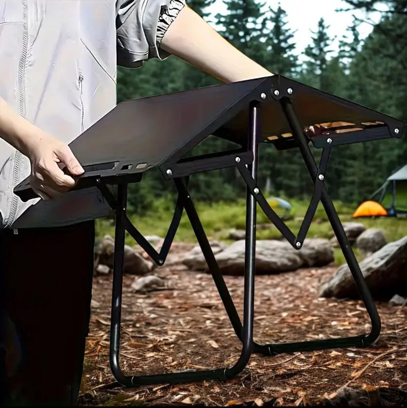 Katlanabilir Siyah Kamp Masası - Görsel 3