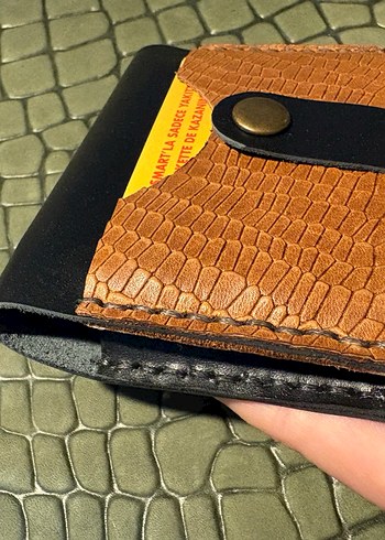 Hakiki deri ünisex kartvizit cüzdan - Görsel 4