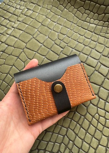 Hakiki deri ünisex kartvizit cüzdan - Görsel 6