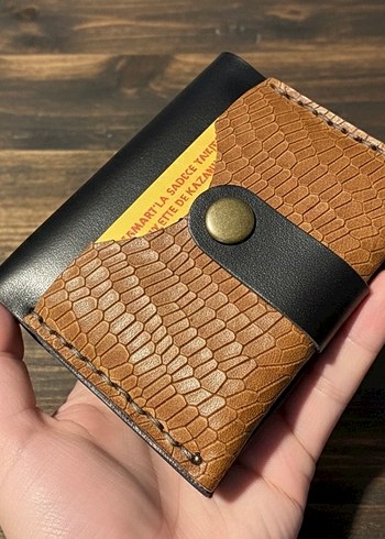 Hakiki deri ünisex kartvizit cüzdan - Görsel 2