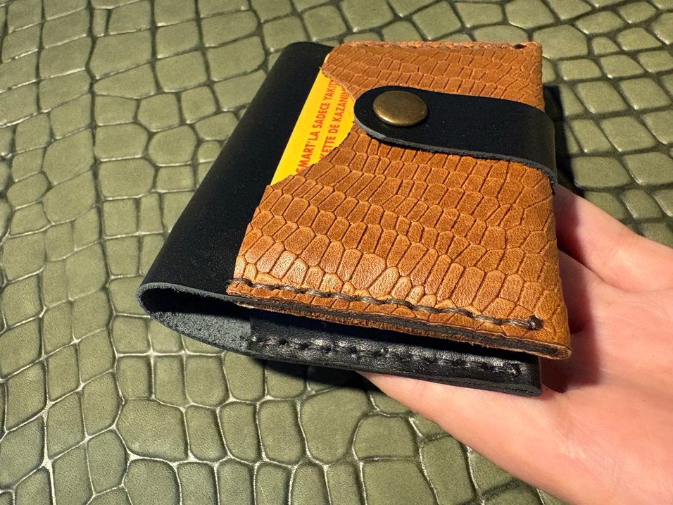 Hakiki deri ünisex kartvizit cüzdan - Görsel 4