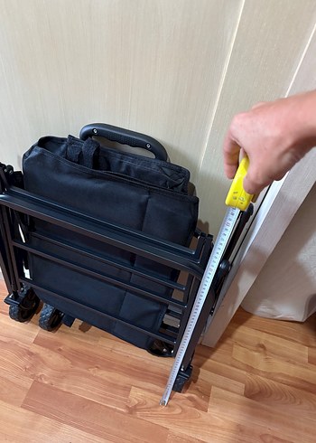 Katlanabilir Siyah kamp arabası - Görsel 7