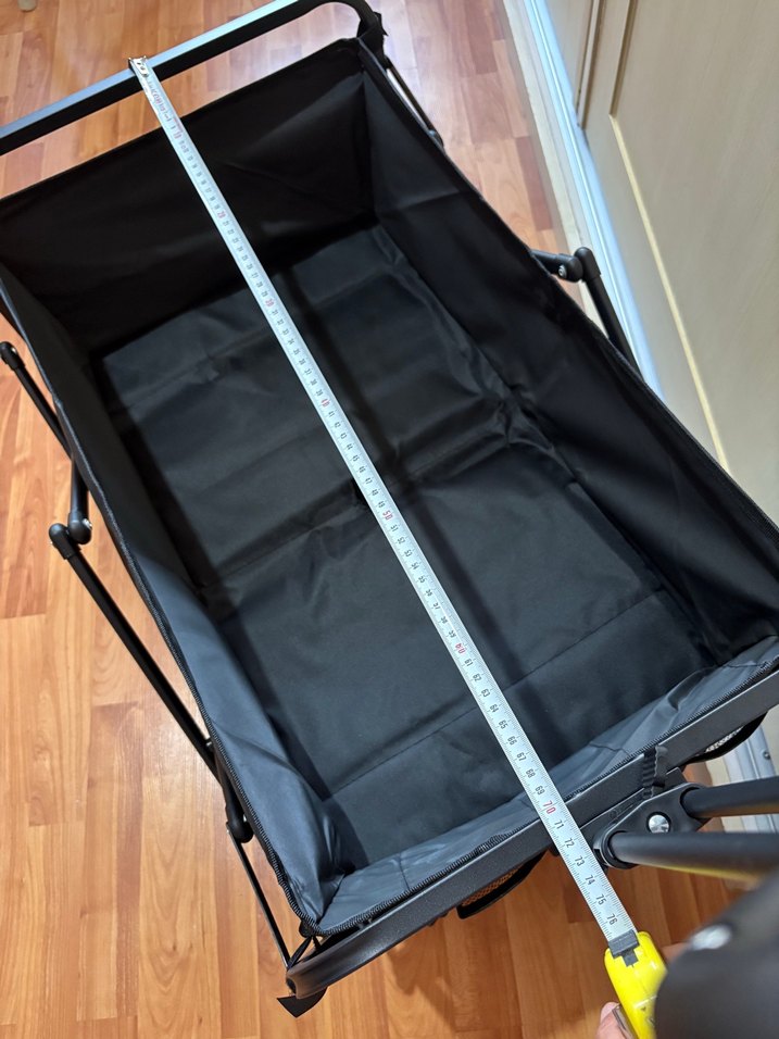 Katlanabilir Siyah kamp arabası - Görsel 3