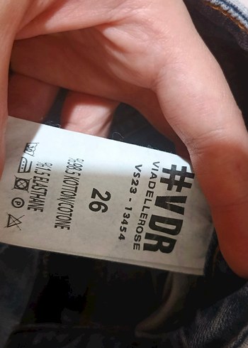 Düğmeli, Baskılı Loose Fit Kadın Kot Pantolon - Görsel 4