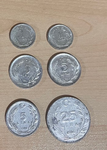 80li yıllar madeni paralar