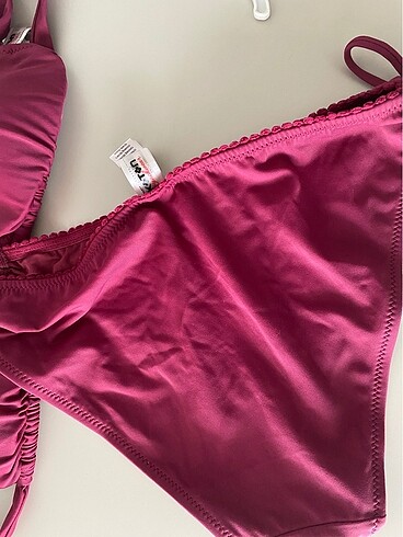 Koton Koton bordo püsküllü bikini takımı