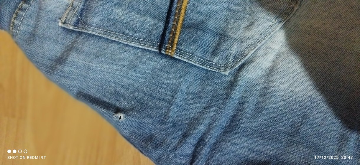 Erkek Mavi Regular Fit Kot Pantolon - Görsel 4