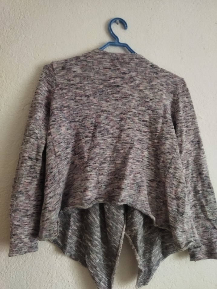 Gri Midi Kadın Triko Hırka - Görsel 3