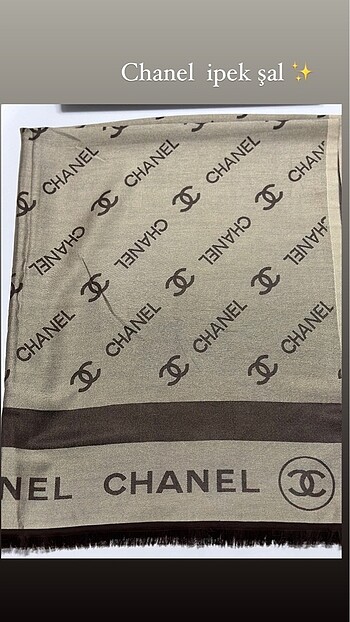  Beden Chanel ipek şal