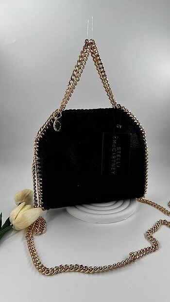 ????????Stella McCartney???????????? -Falabella Black Gold Kadın