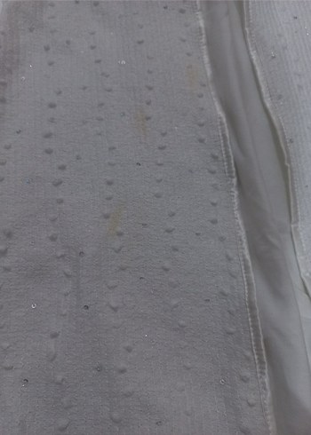 Uzun Kollu Beyaz Nakışlı Bohem Kadın Sabahlık - Görsel 3