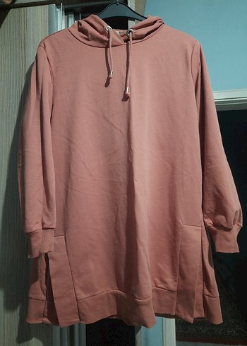 Gevşek Kesim Pembe Kadın Sweatshirt - Görsel 2