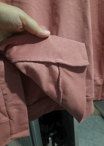 Gevşek Kesim Pembe Kadın Sweatshirt - Görsel 4