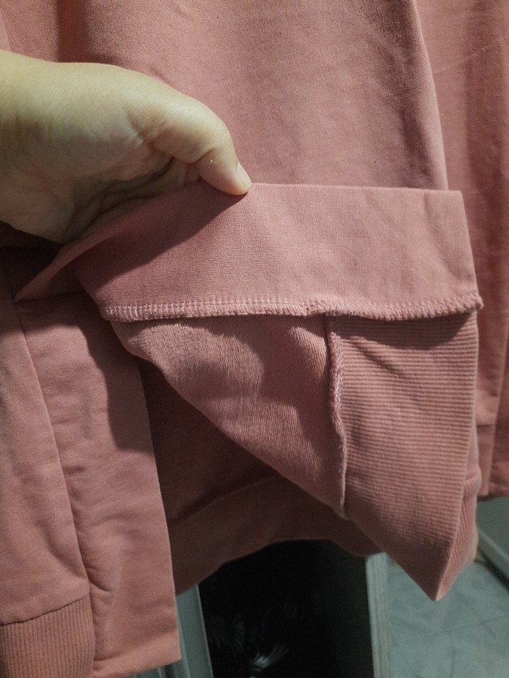Gevşek Kesim Pembe Kadın Sweatshirt - Görsel 3