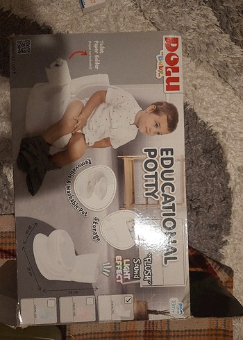 Bebek Hijyenine Uygun Beyaz Tuvalet Kapağı - Görsel 5