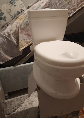 Bebek Hijyenine Uygun Beyaz Tuvalet Kapağı - Görsel 3