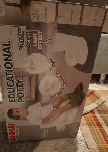 Bebek Hijyenine Uygun Beyaz Tuvalet Kapağı - Görsel 4