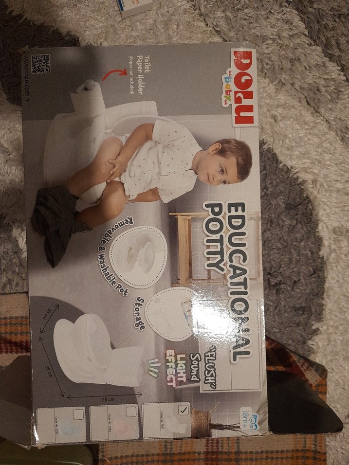 Bebek Hijyenine Uygun Beyaz Tuvalet Kapağı - Görsel 5