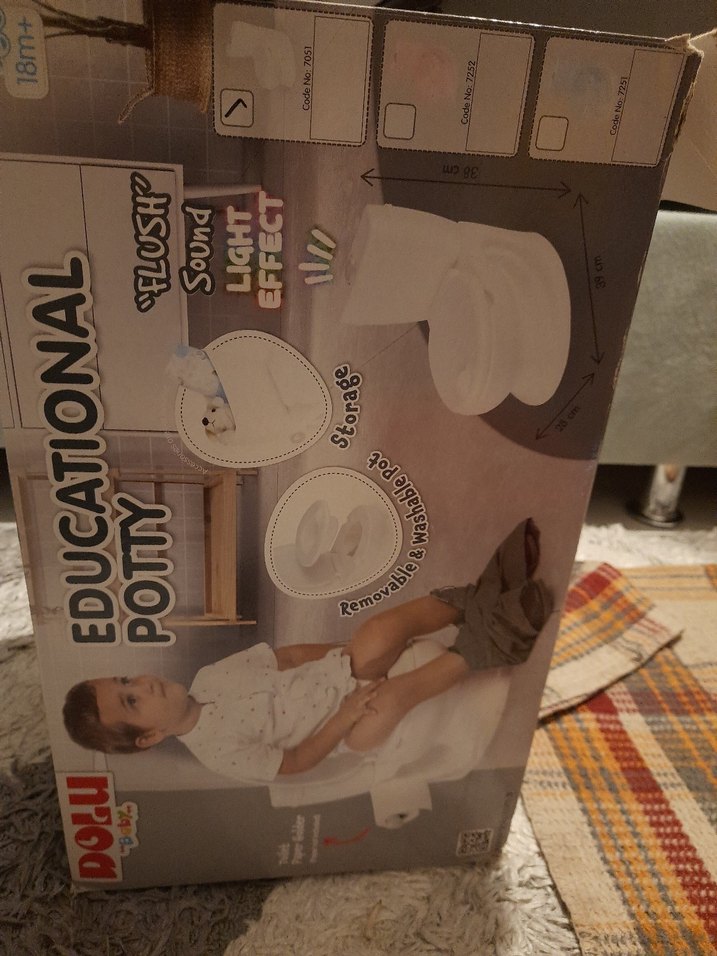 Bebek Hijyenine Uygun Beyaz Tuvalet Kapağı - Görsel 4